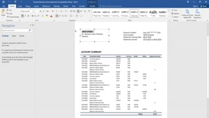 FAKE PANAMA BANISTMO BANK STATEMENT TEMPLATE 