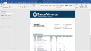 FAKE DOMINICAN REPUBLIC BANCO VIMENCA PROOF OF ADDRESS BANK 