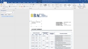 SAN MARINO BANCA AGRICOLE COMMERCIALE BANK STATEMENT TEMPLAT