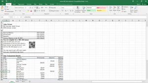 JORDAN ABC BANK STATEMENT EXCEL AND PDF TEMPLATE