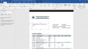 FAKE SIERRA LEONE BANK OF SIERRA LEONE BANK STATEMENT TEMPLA