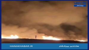 آتشسوزی در تالاب یوسفکند مهاباد - زانیار محمدپور
