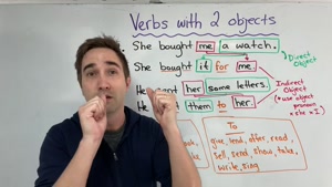 VERBS WITH 2 OBJECTS