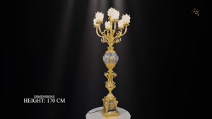 شمعدان تزئینی جدید پارس لوستر فراهانی 8 شعله
