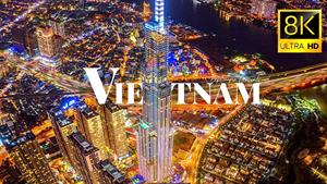 شهرهای ویتنام در ویدیوی بدون سرنشین 8K ULTRA HD 60 FPS