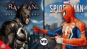 Batman Arkham Knight vs Marvels Spider-Man - مقایسه فیزیک