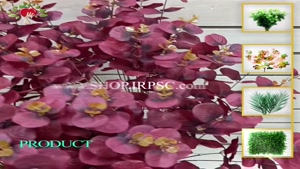 تولید شاخه ارکیده بنفش رنگ 10 گل مصنوعی  | فروشگاه ملی