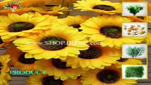 تولید شاخه گل آفتابگردان 5 گل مصنوعی | فروشگاه ملی