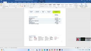 FAKE AUSTRALIA AVEO BANK STATEMENT TEMPLATE 