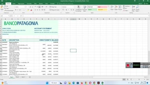 FAKE ARGENTINA BANCO PATAGONIA BANK STATEMENT TEMPLATE 