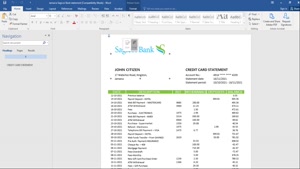 FAKE JAMAICA SAGICOR BANK STATEMENT TEMPLATE