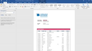 FAKE GEORGIA BASIS BANK STATEMENT TEMPLATE