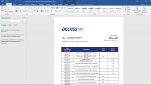 FAKE GUINEA ACCESS PROOF OF ADDRESS BANK STATEMENT TEMPLATE