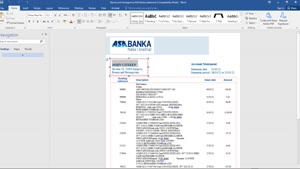 FAKE BOSNIA AND HERZEGOVINA ASA BANKA BANK STATEMENT TEMPLAT