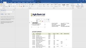 FAKE GAMBIA ARAB GAMBIAN ISLAMIC BANK STATEMENT TEMPLATE  