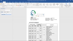 FAKE ARGENTINA BANCO MACRO S. A. BANK STATEMENT TEMPLATE 