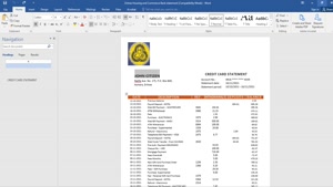FAKE ERITREA HOUSING AND COMMERCE BANK STATEMENT TEMPLATE IN
