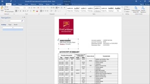 FAKE GRENADA CBIC BANK STATEMENT TEMPLATE 