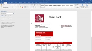FAKE SYRIA CHAM BANK PROOF OF ADDRESS STATEMENT TEMPLATE 