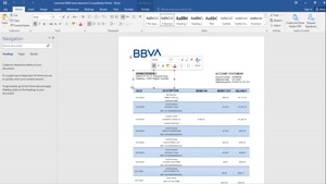 FAKE COLOMBIA BBVA BANK STATEMENT TEMPLATE IN WORD AND PDF 