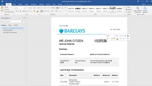 FAKE UNITED KINGDOM BARCLAYS BANK STATEMENT TEMPLATE 