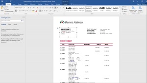 FAKE GUATEMALA AZTECA PROOF OF ADDRESS BANK STATEMENT TEMPLA