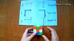 نحوه حل آسان مکعب روبیک 3x3 - آموزش روبیک