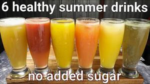 6 دستور نوشیدنی سالم تابستانی - بدون شکر اضافه 
