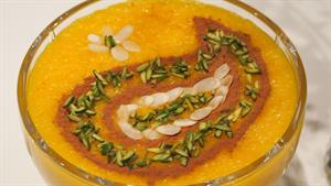 پودینگ برنج زعفرانی ایرانی (شعله زرد)