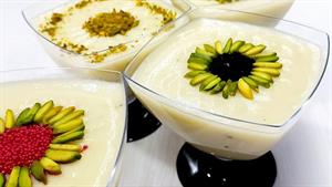 طرز تهیه فرنی با آرد گندم و شیر