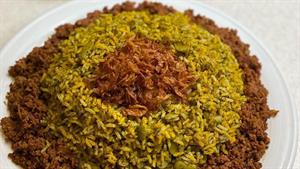 طرز تهیه باقالی پلو با گوشت چرخ کرده 