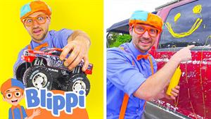 کارتون بلیپی - Blippi تمیز کردن ماشین ها را می آموزد!