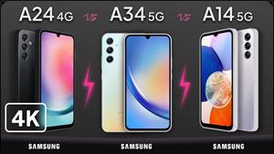 Galaxy A24 4G vs Galaxy A34 5G vs Galaxy A14 5G