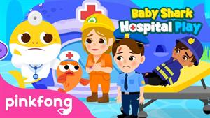 pinkfong baby shark - بیبی شارک - افسر پلیس آسیب دیده است