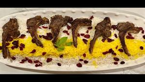 طرز تهیه دنده بره و برنج به سبک ایرانی
