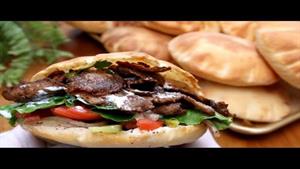 طرز تهیه دونر کباب ترکی و نان پیتا کباب با سس سفید در خانه