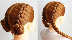 بافت مو / مدل موی بافته شده هلندی زیبا برای موهای بلند