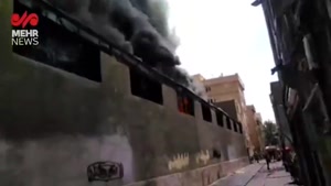 آتش‌سوزی در چهار راه مولوی تهران