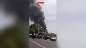 ویدئوی جدید از آتش سوزی در نزدیکی میدان گمرک و چهارراه مولوی