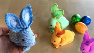چگونه با کاغذ خرگوش بسازیم - اوریگامی خرگوش 
