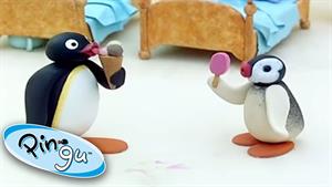 کارتون پینگو - پینگو و پینگا از بستنی لذت می برند
