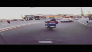 فرار خفن موتوری سوار از دست پلیس