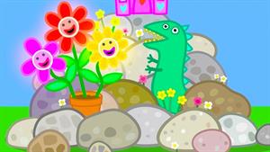 کارتون پپاپیگ - پپا یک باغ صخره ای می سازد 