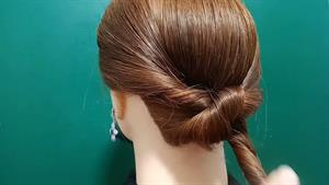 مدل مو ساده و زیبا برای موهای بسته