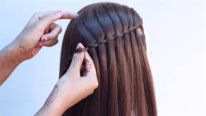 مدل موی آبشاری بسیار آسان و سریع برای موهای باز