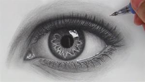 آموزش نقاشی سیاه قلم - نحوه ترسیم چشم ها