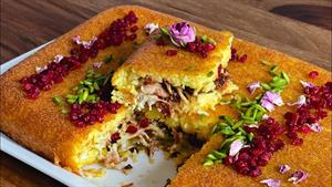 طرز تهیه ته چین مرغ مجلسی به همراه تمام نکات_Chicken Tahchin