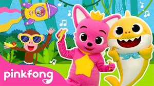 pinkfong baby shark - بیبی شارک - زمان رقص با میمون گنده!