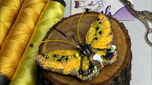 آموزش پروانه جواهردوزی بسیار زیبا