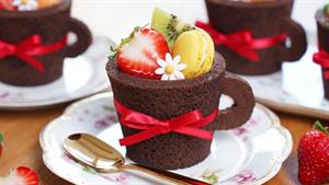 مینی کاپ کیک شکلاتی توت فرنگی 🍓🍫